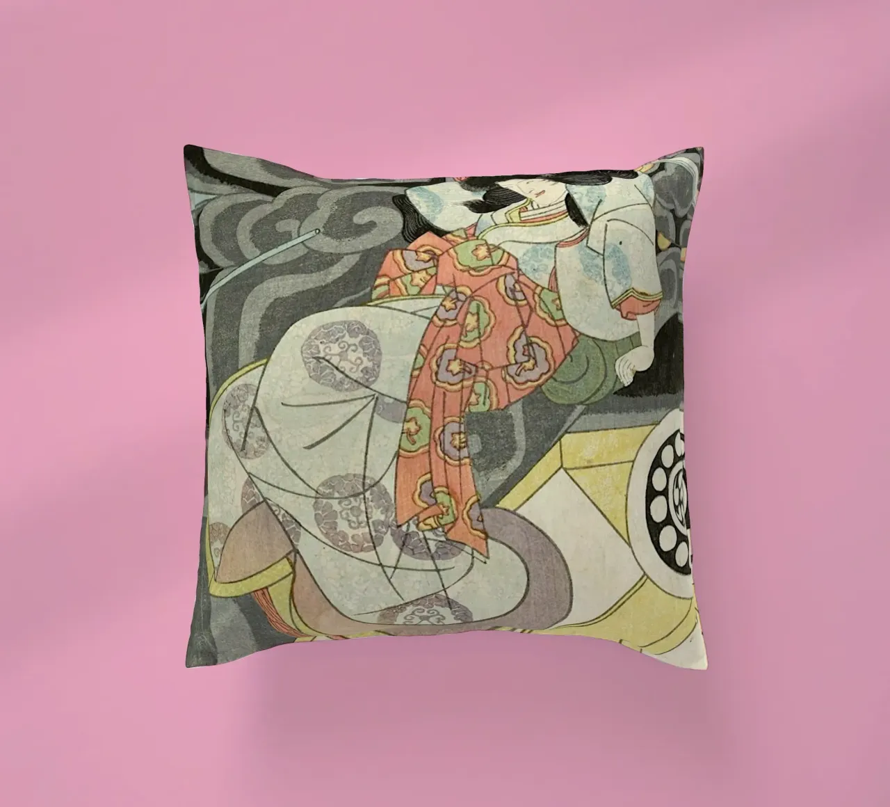Kuniyoshi - Segawa Kikunojo Acting as Princess Takiyasha cuscino da ARTOTHEK