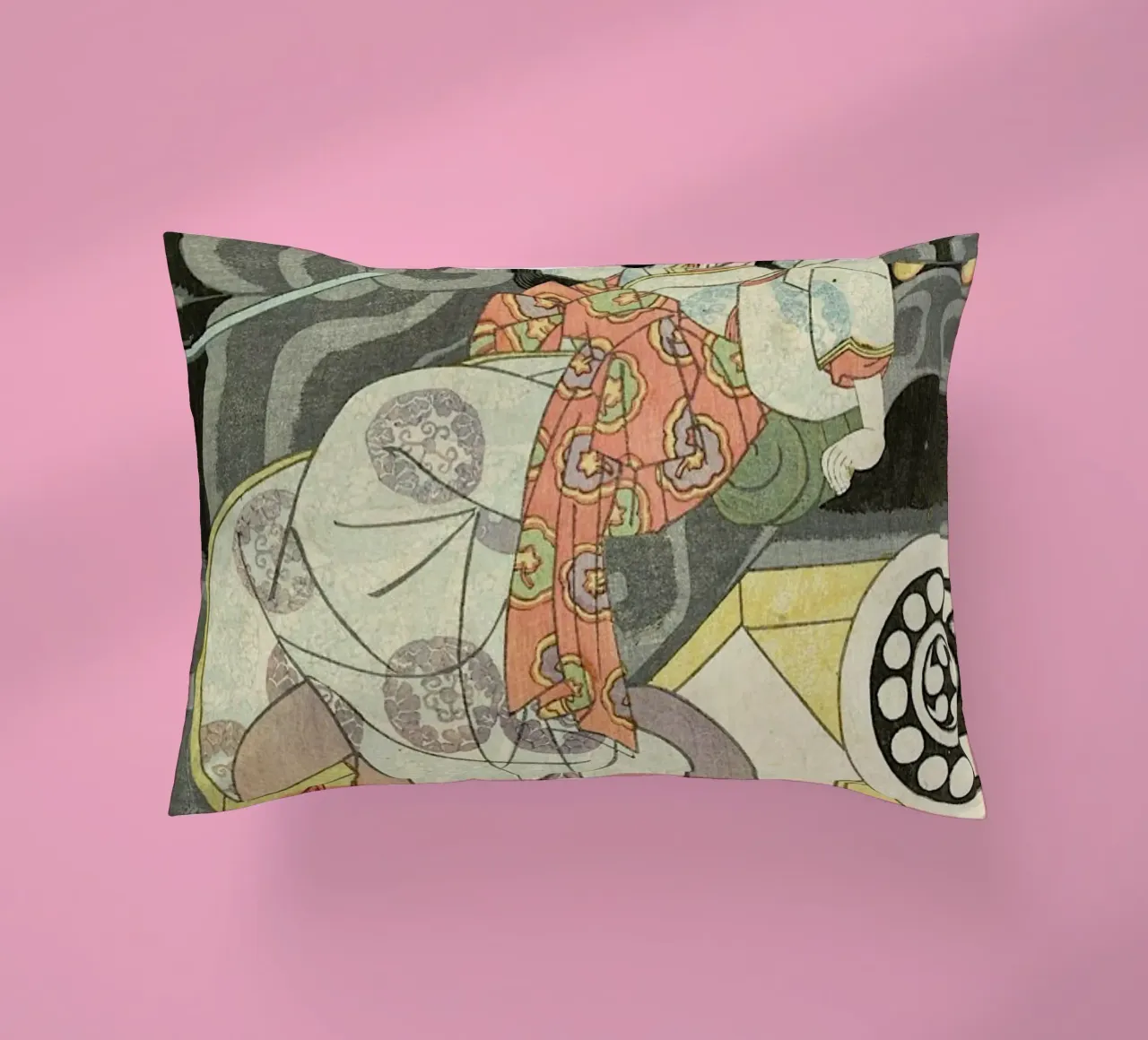 Kuniyoshi - Segawa Kikunojo Acting as Princess Takiyasha cuscino da ARTOTHEK