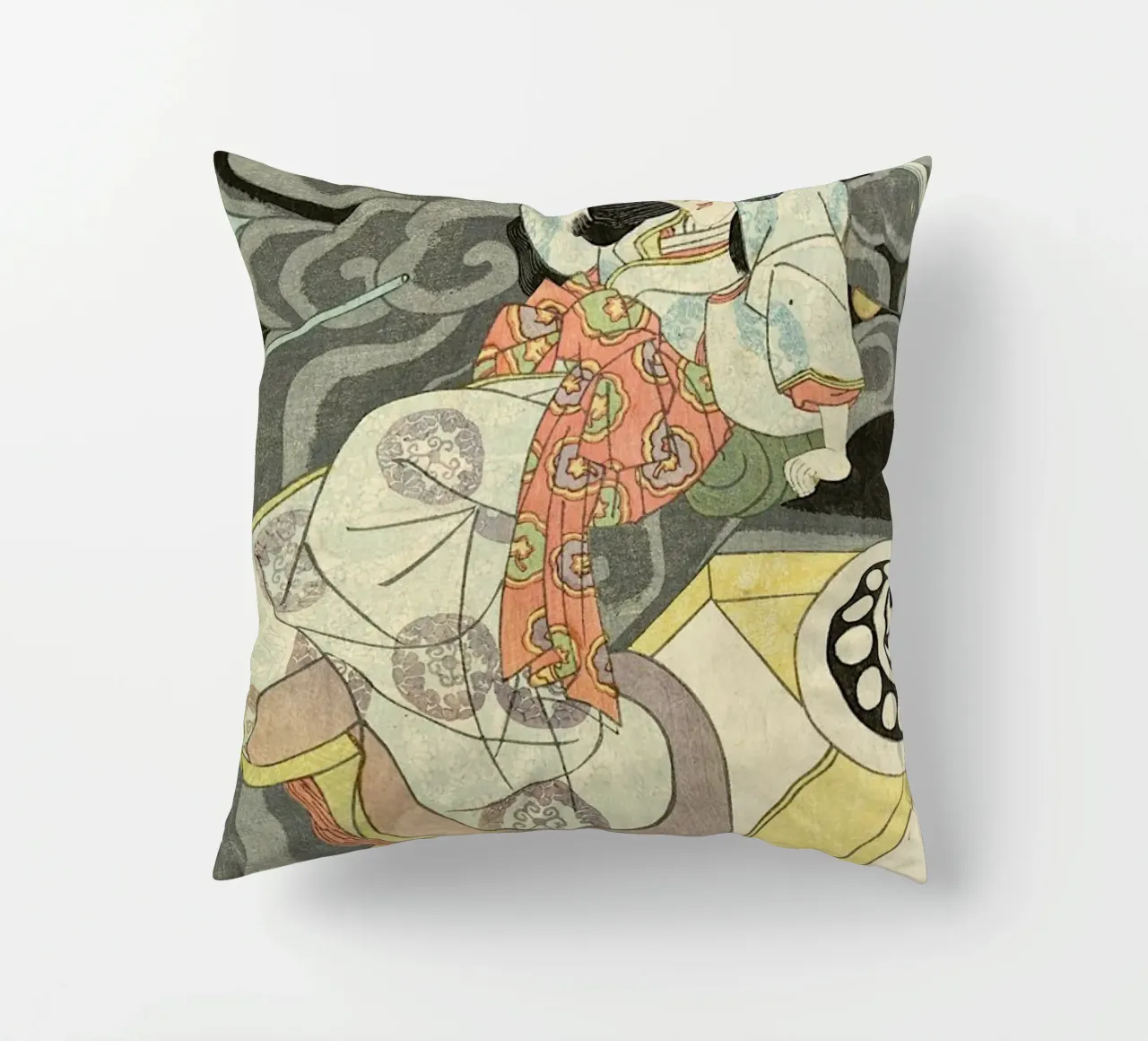 Kuniyoshi - Segawa Kikunojo Acting as Princess Takiyasha cuscino da ARTOTHEK
