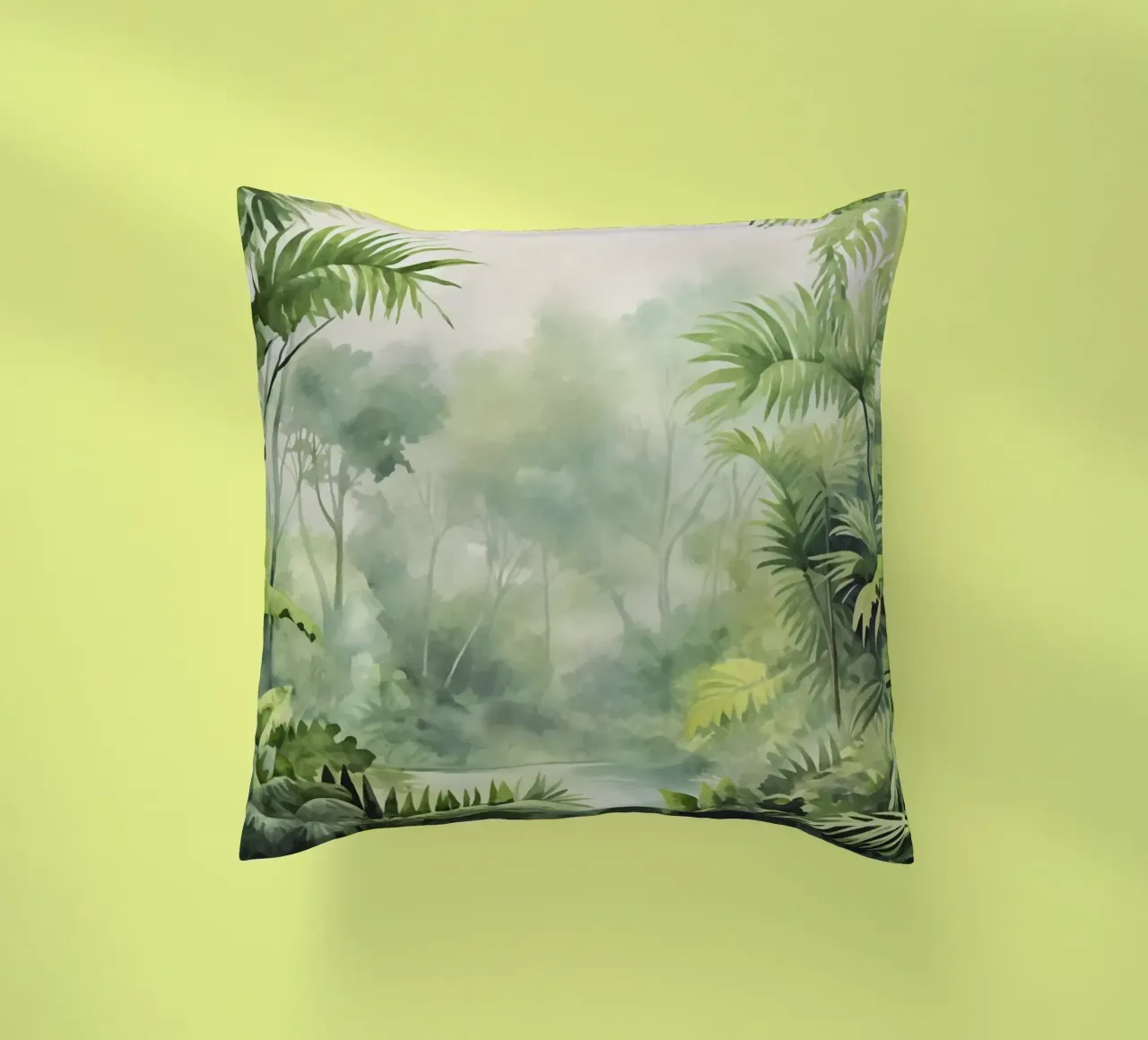 Palmeto tropicale Fuga verde e lussureggiante cuscino da Andrea Haase Modern Home