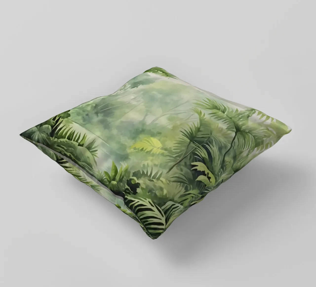Palmeto tropicale Fuga verde e lussureggiante cuscino da Andrea Haase Modern Home