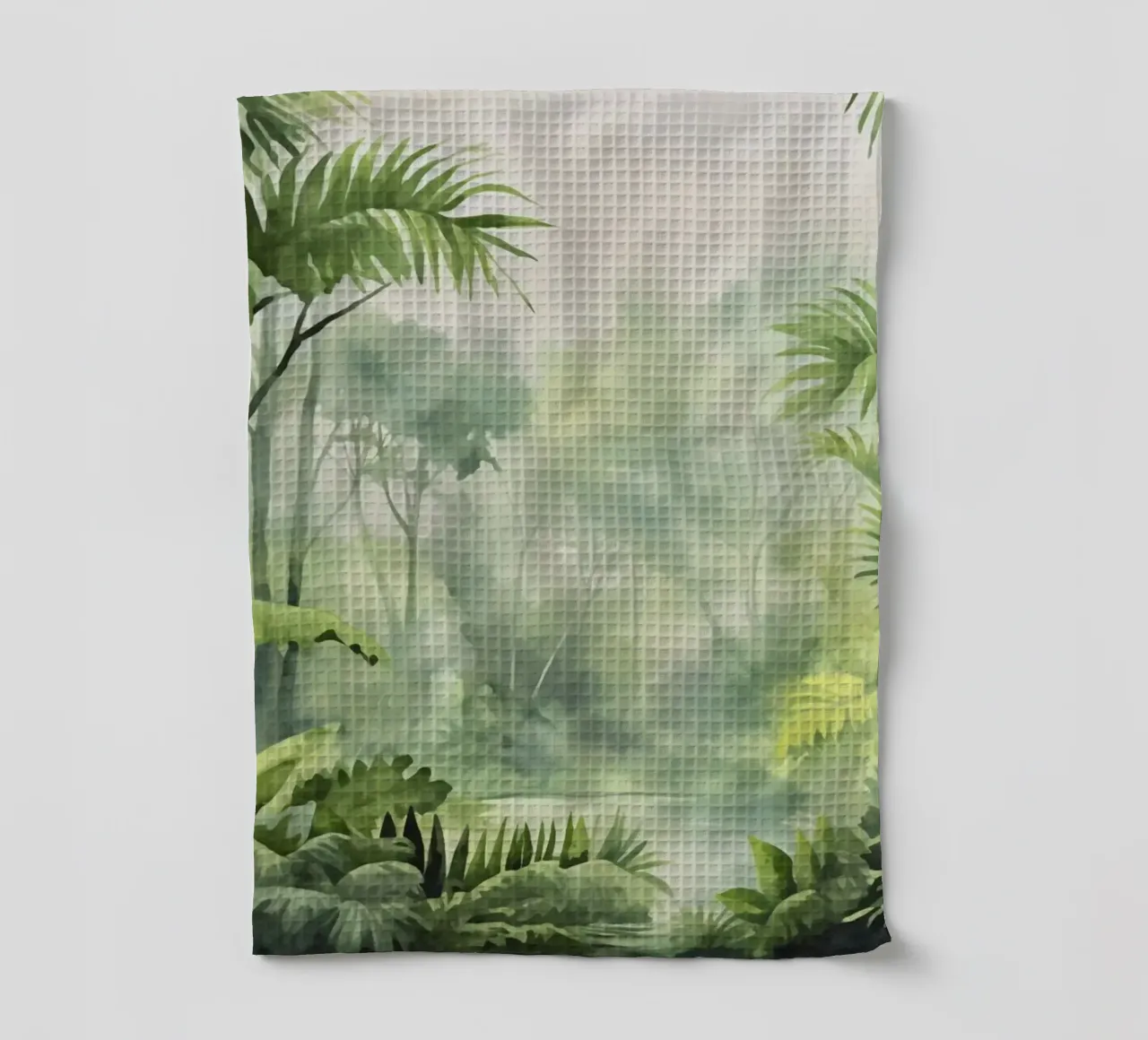 Palmeto tropicale Fuga verde e lussureggiante canovaccio da cucina da Andrea Haase Modern Home
