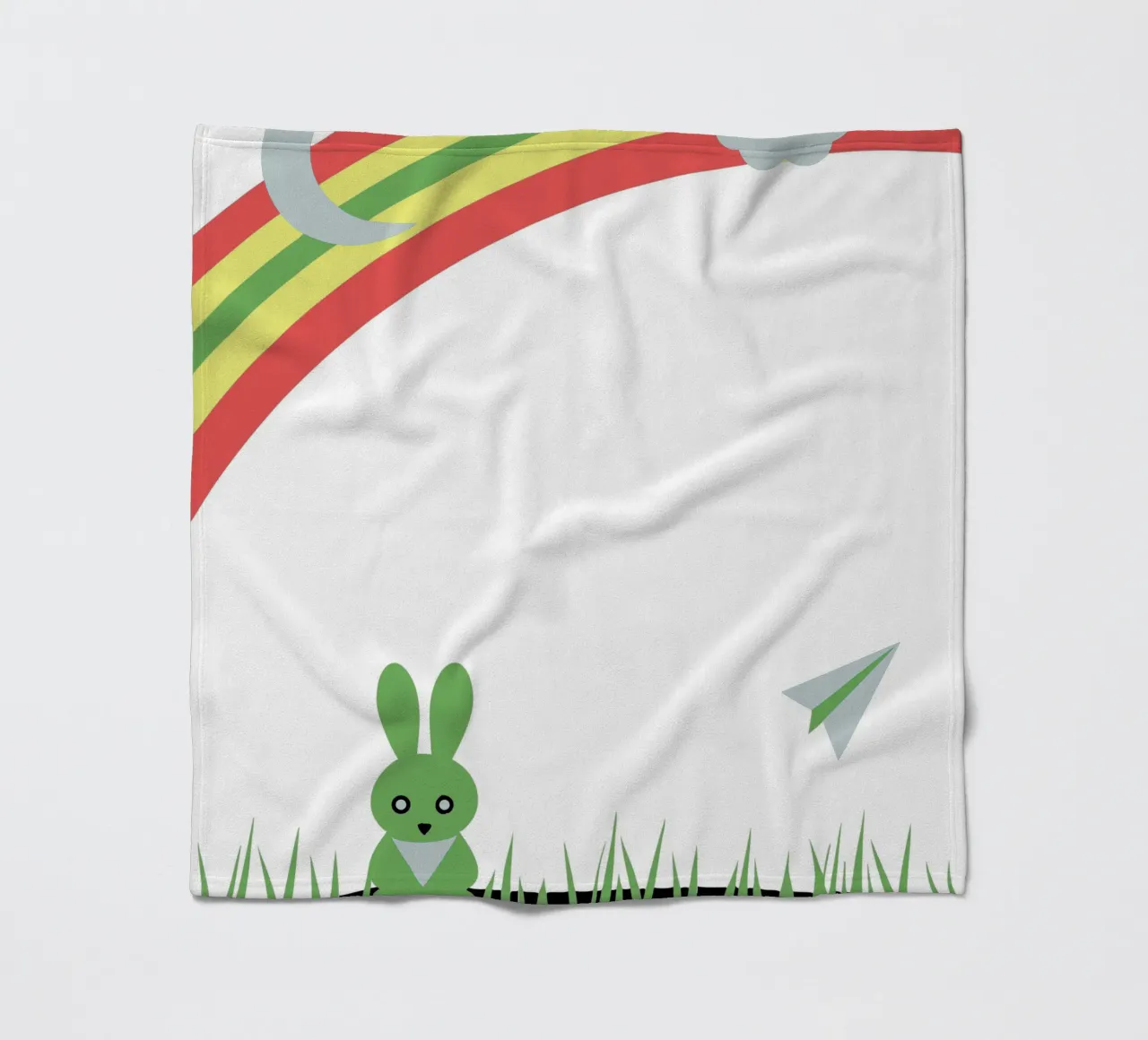 Il coniglio e l'arcobaleno coperta in pile da LOOK DIFFERENT
