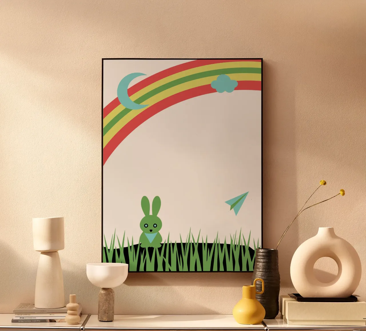 Il coniglio e l'arcobaleno plexiglass da LOOK DIFFERENT
