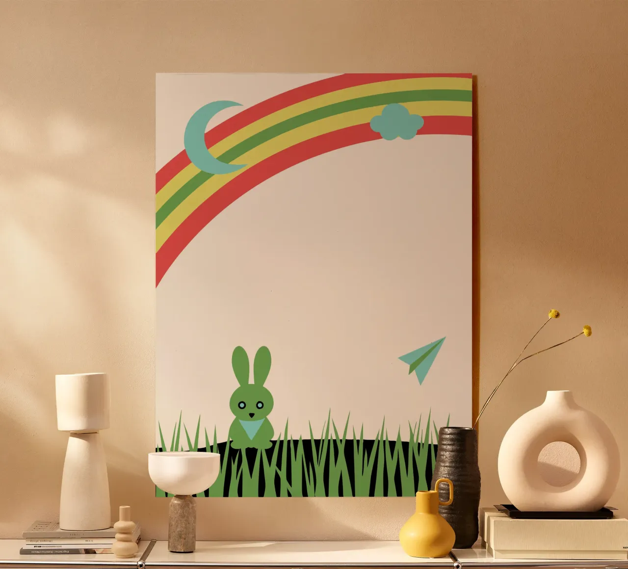 Il coniglio e l'arcobaleno plexiglass da LOOK DIFFERENT