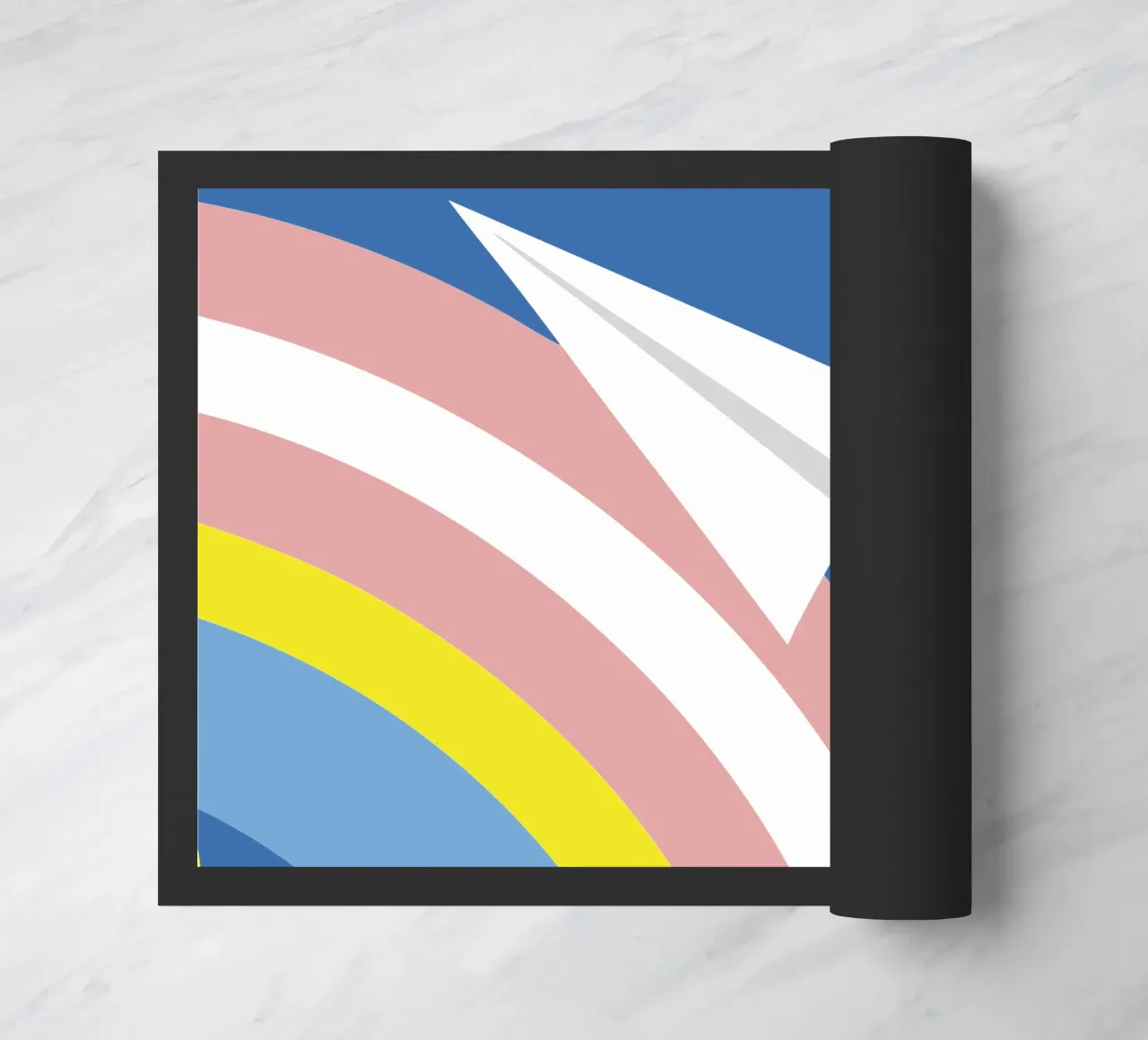 Il coniglio e l'arcobaleno zerbino da LOOK DIFFERENT