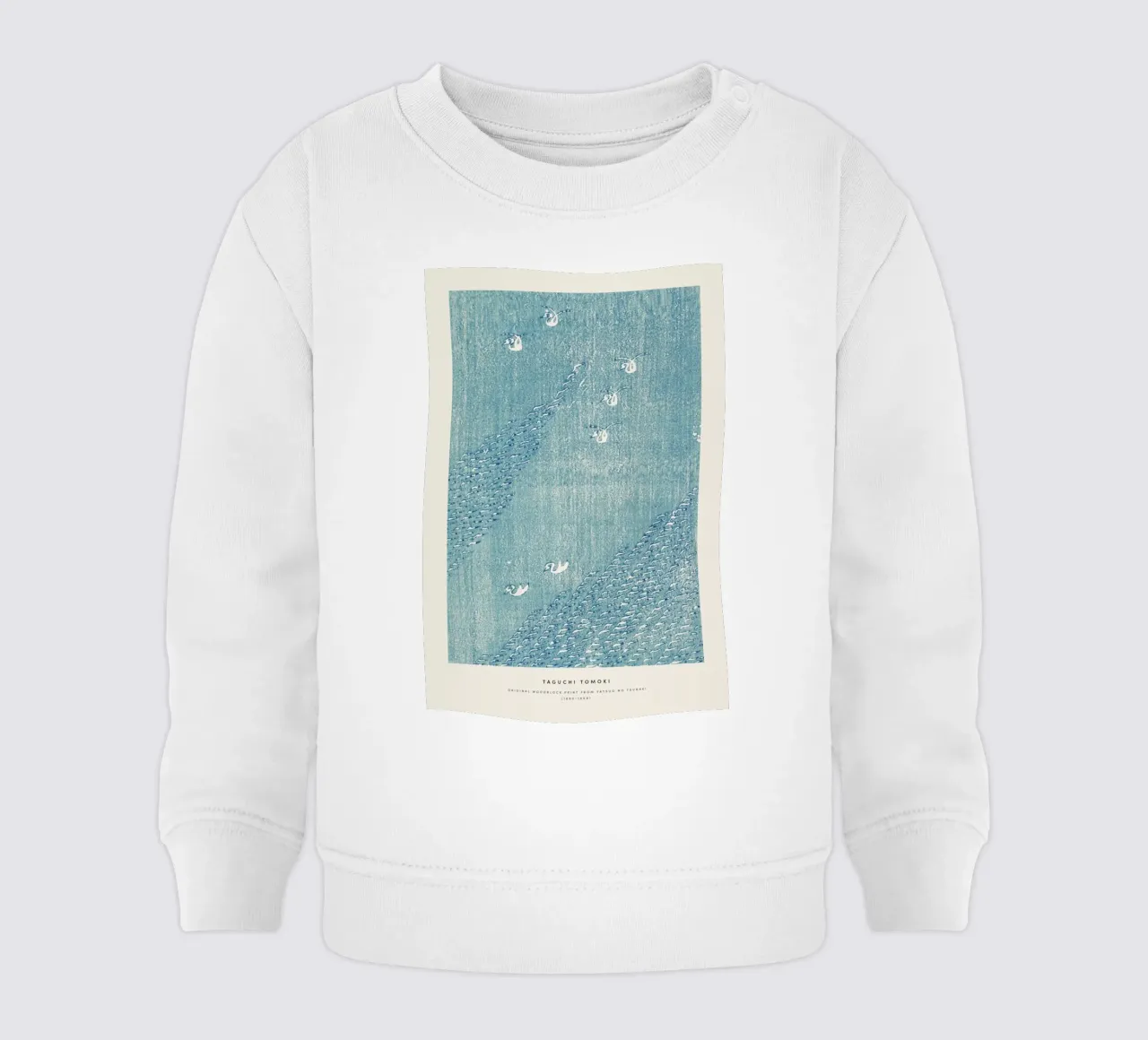 Tomoki - Original Woodblock Print felpa neonato da Vintage by JUNIQE