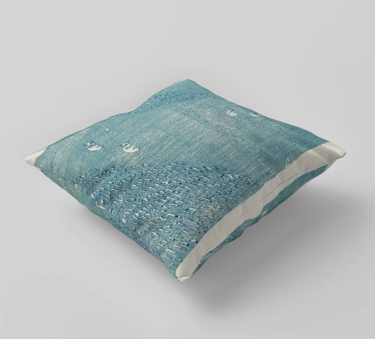 Tomoki - Original Woodblock Print cuscino da Vintage by JUNIQE