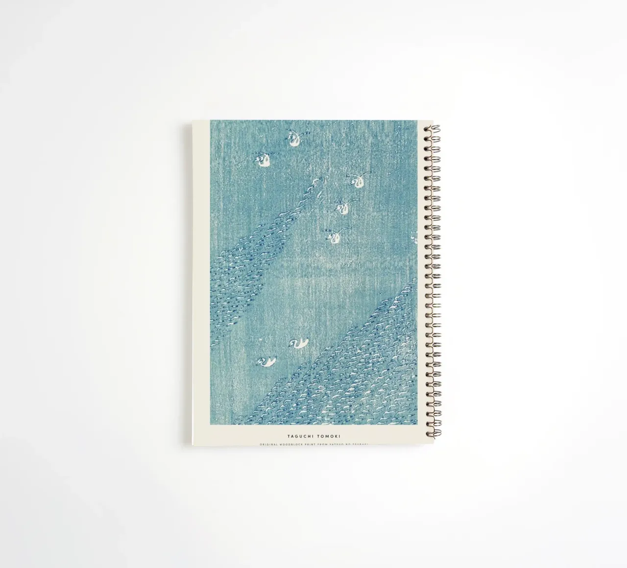Tomoki -  Original Woodblock Print spiral notebook by Vintage by JUNIQE