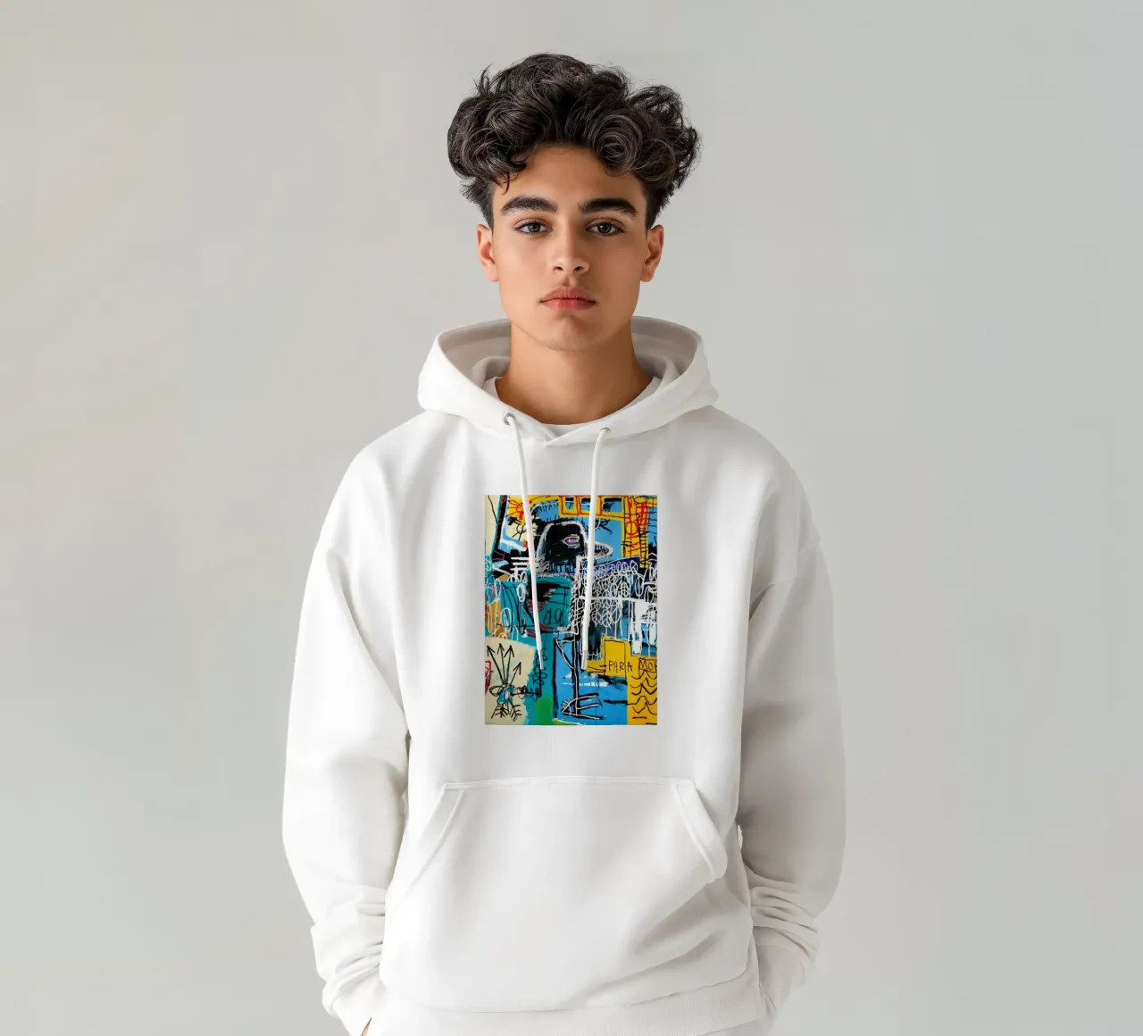 Uccello sul denaro (Jean-Michel Basquiat) felpa con cappuccio da tommieweimann