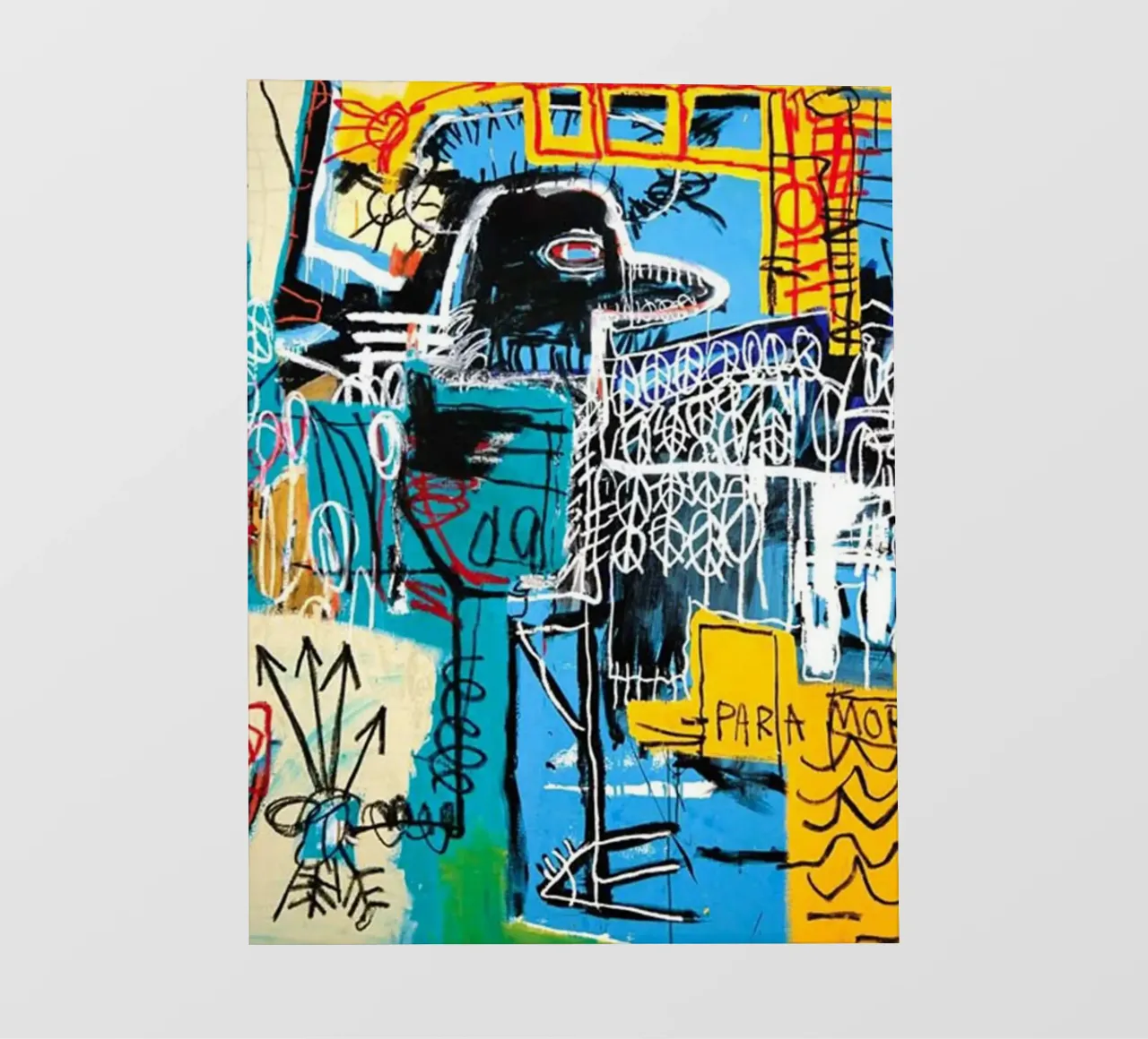 Uccello sul denaro (Jean-Michel Basquiat) telo in pvc da tommieweimann