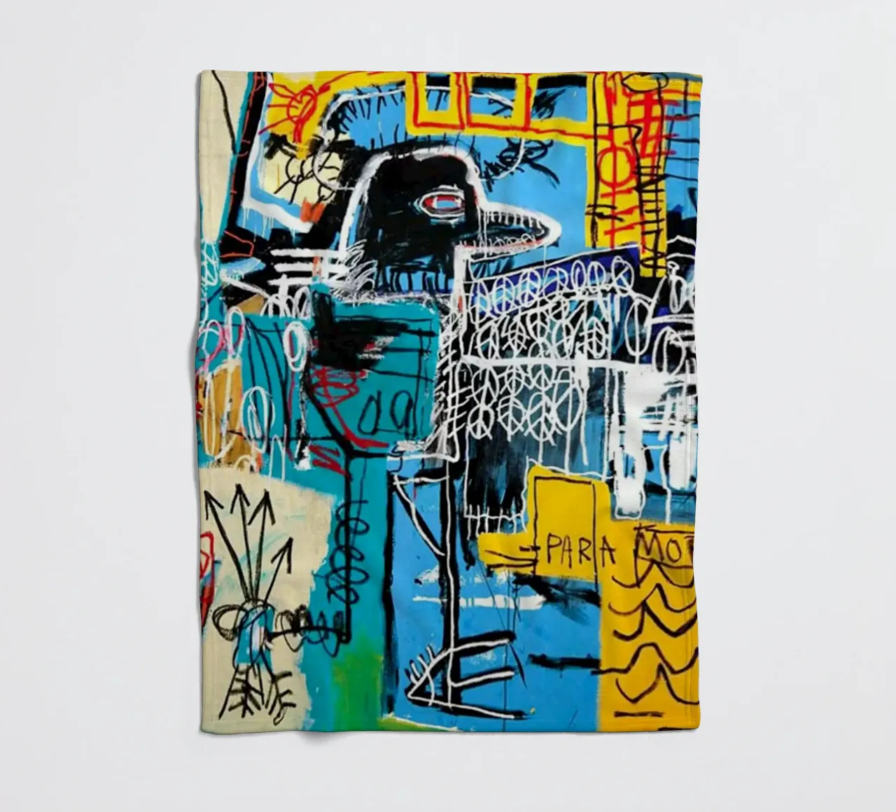 Uccello sul denaro (Jean-Michel Basquiat) coperta in pile da tommieweimann