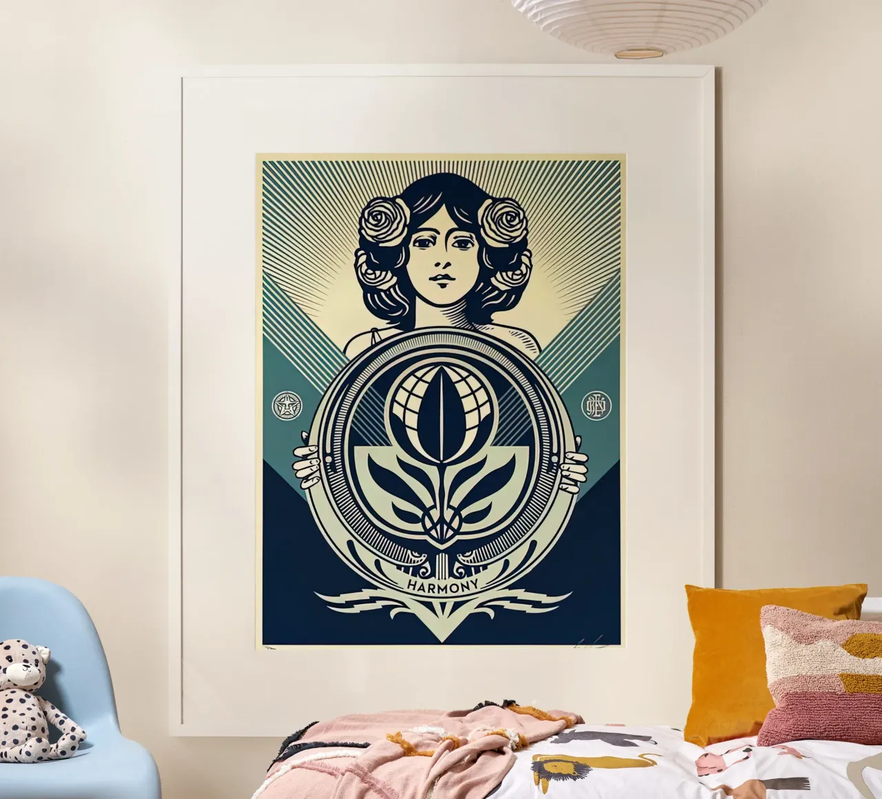 Shepard Fairey - Proteggere la biodiversità - Coltivare l'armonia carta hahnemühle da American Poster