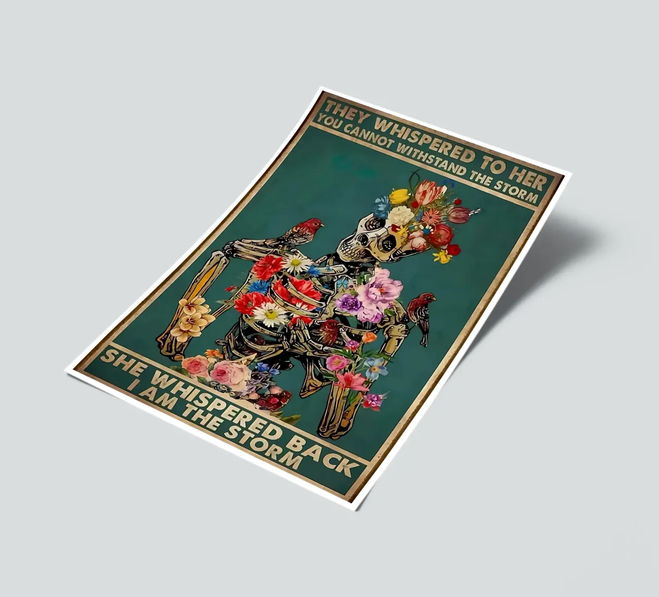 Sie flüsterten ihr zu Stickerbogen von American Poster
