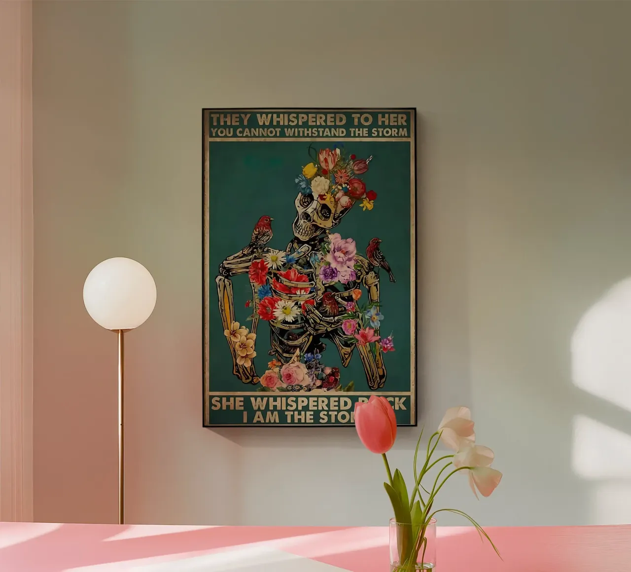 Sie flüsterten ihr zu Acryl-Glas von American Poster