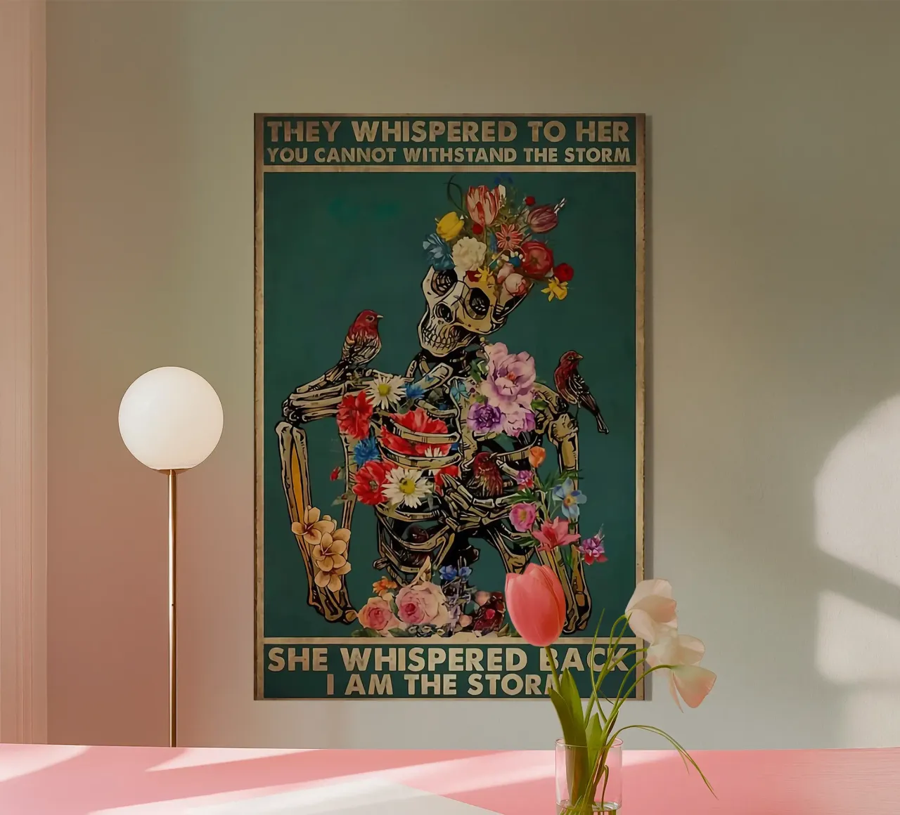 Sie flüsterten ihr zu Acryl-Glas von American Poster