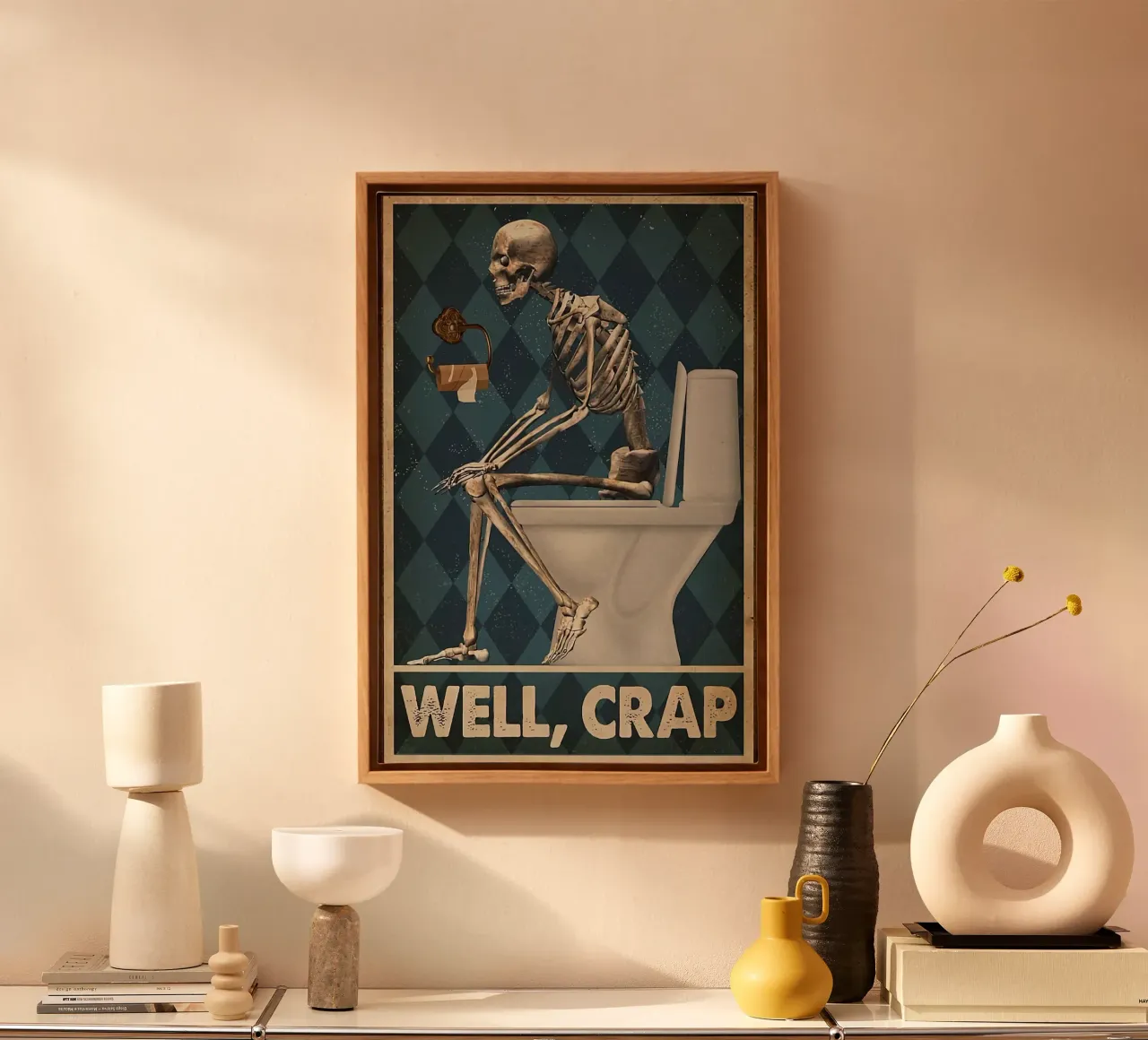 Beh, merda tela con Cornice a cassetta da American Poster