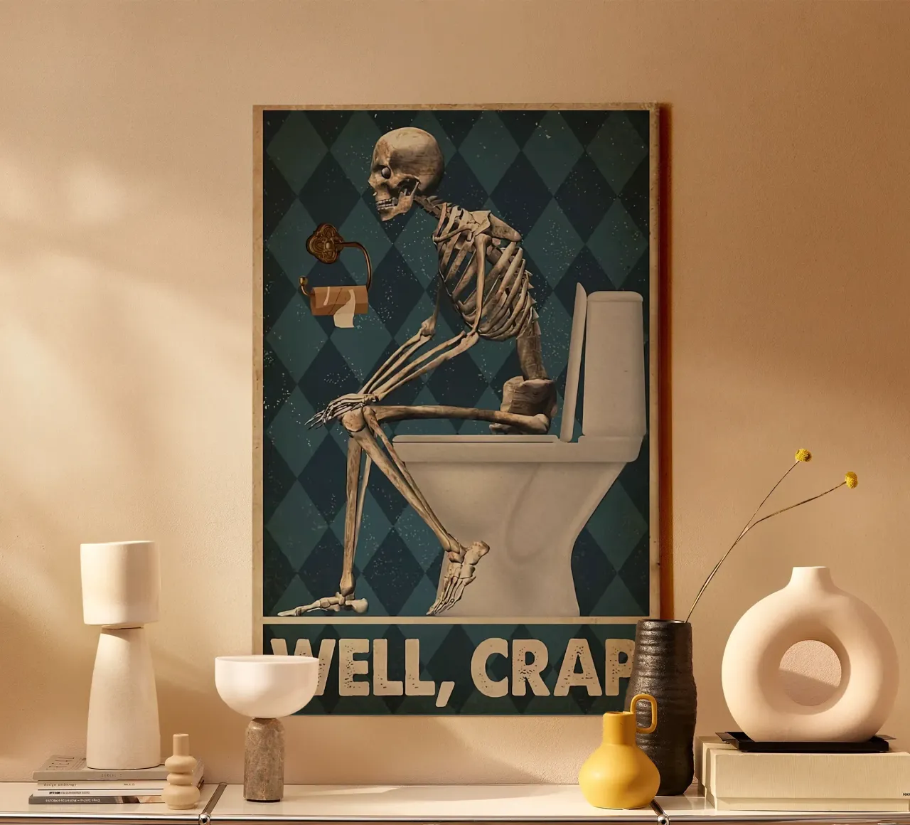 Beh, merda tela con Cornice a cassetta da American Poster