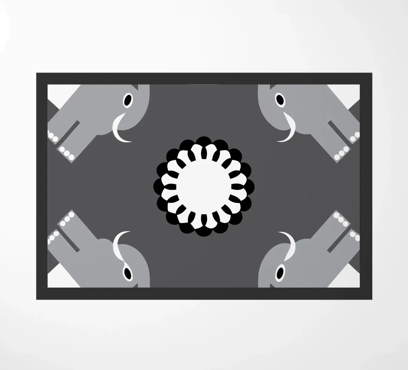 Elephant doormat by LOOK DIFFERENT