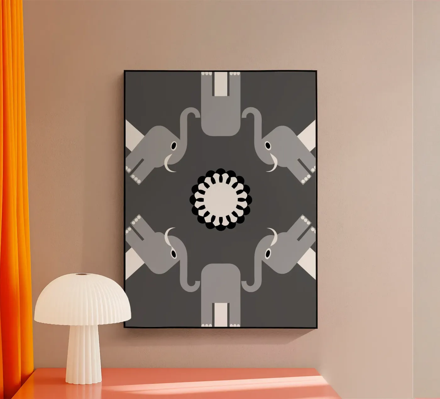 Elephant acrylic glass by LOOK DIFFERENT