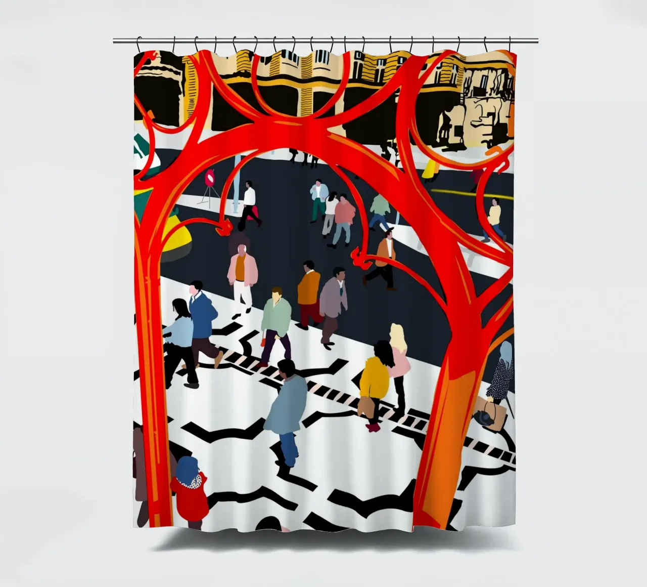 City Streets shower curtain by 83oranges