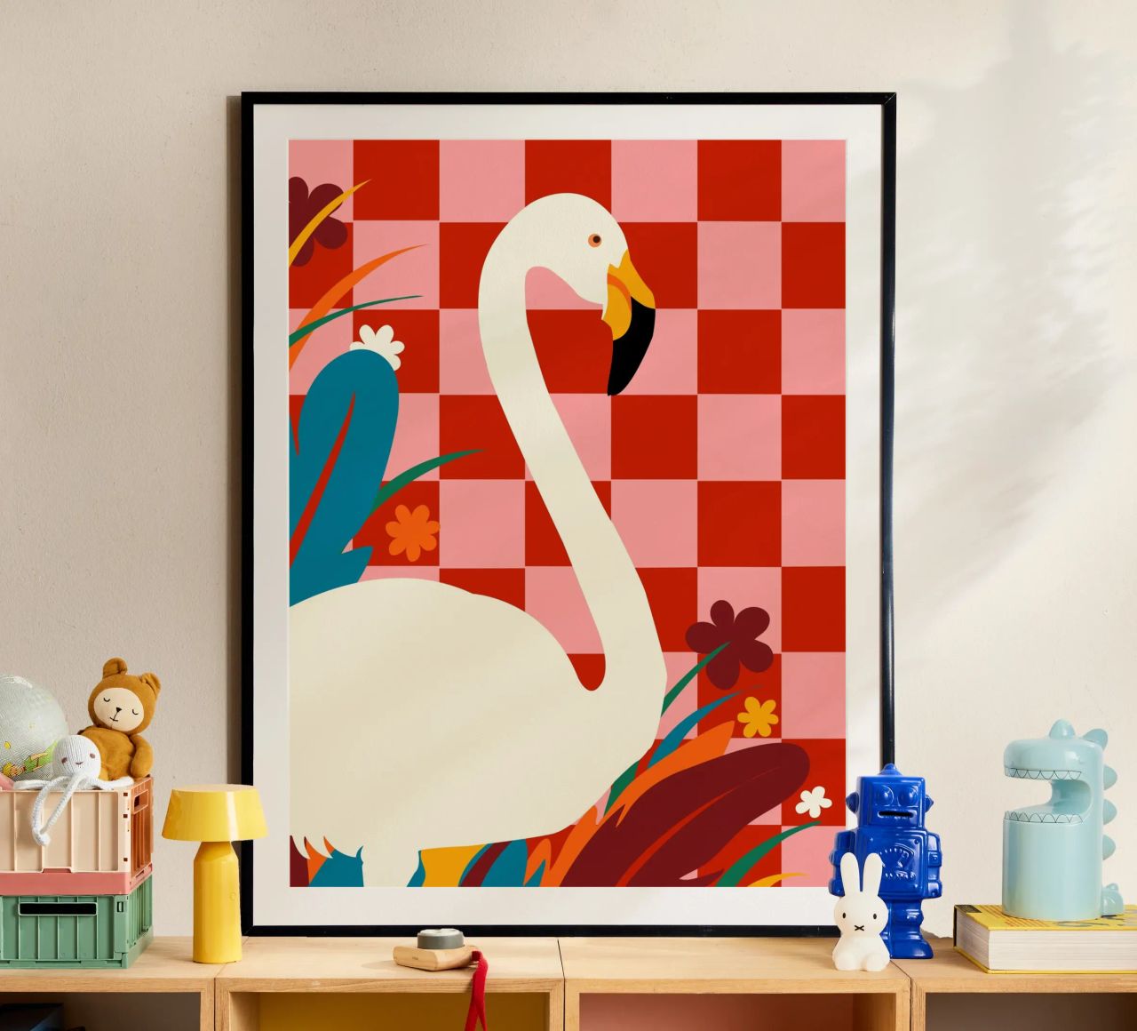Damespiel & Silberreiher Poster von 83oranges
