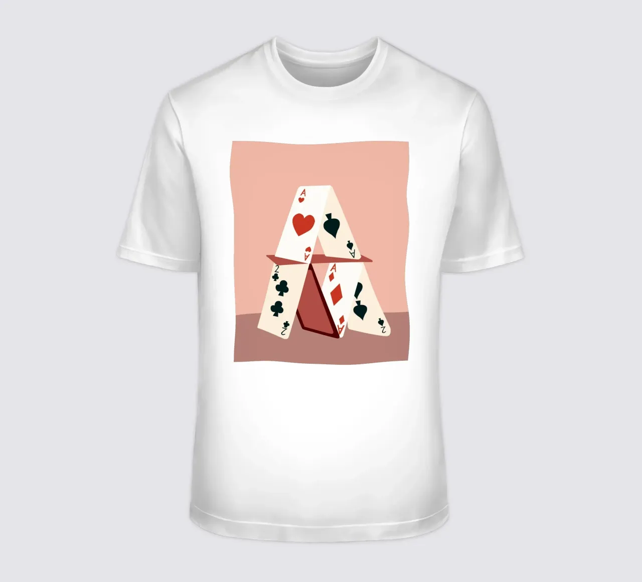Playing Cards Tower t-shirt by 83oranges