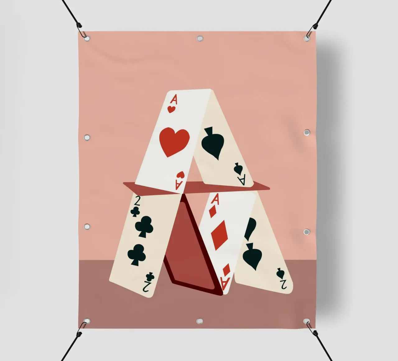 Torre di carte da gioco telo in pvc da 83oranges