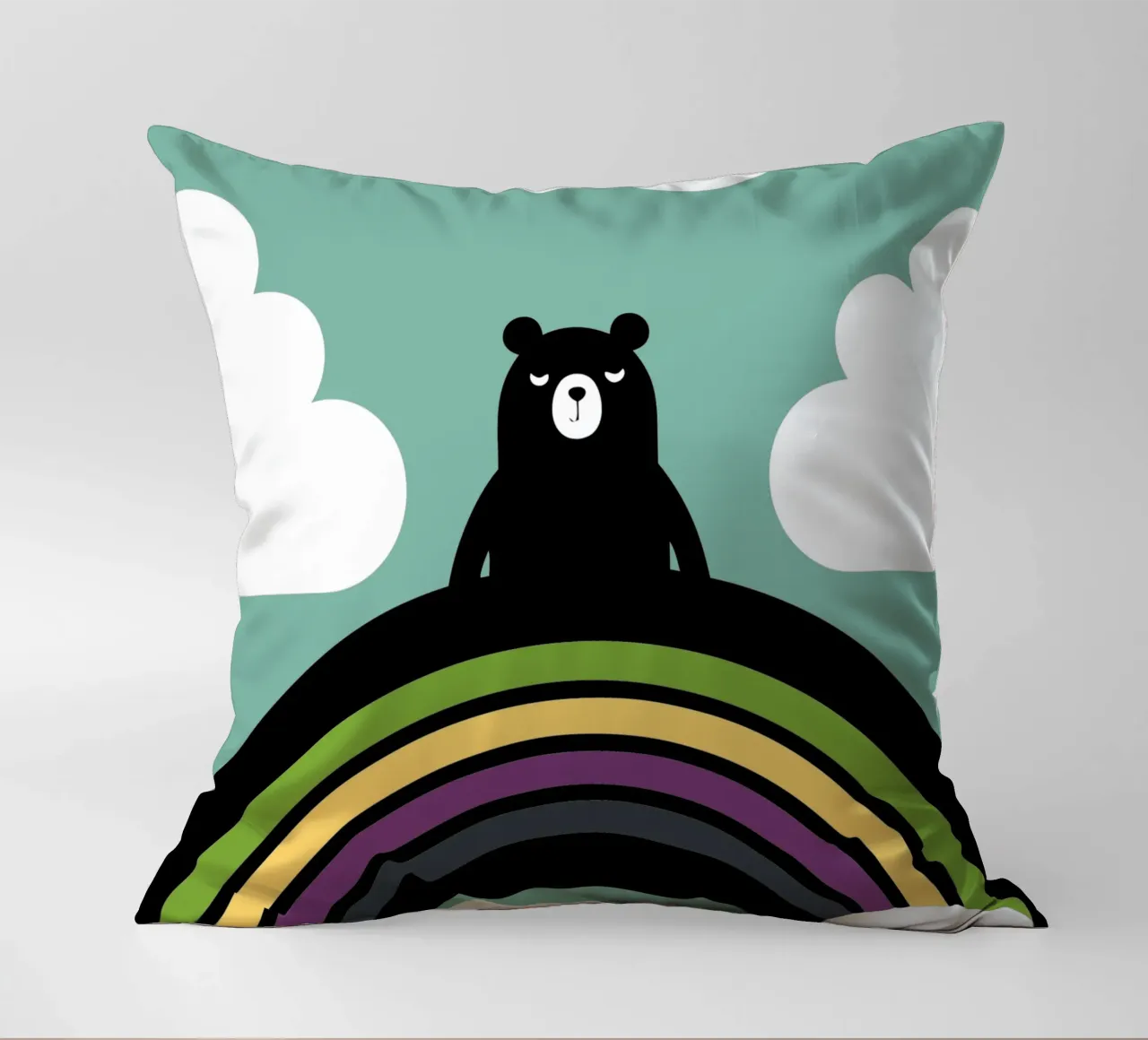 L'orso e l'arcobaleno cuscino da LOOK DIFFERENT