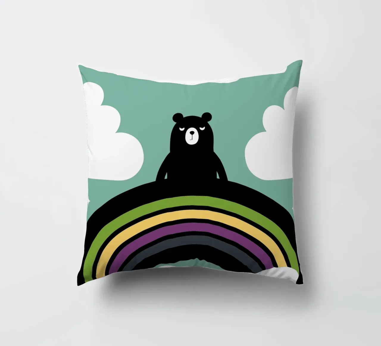 L'orso e l'arcobaleno cuscino da LOOK DIFFERENT