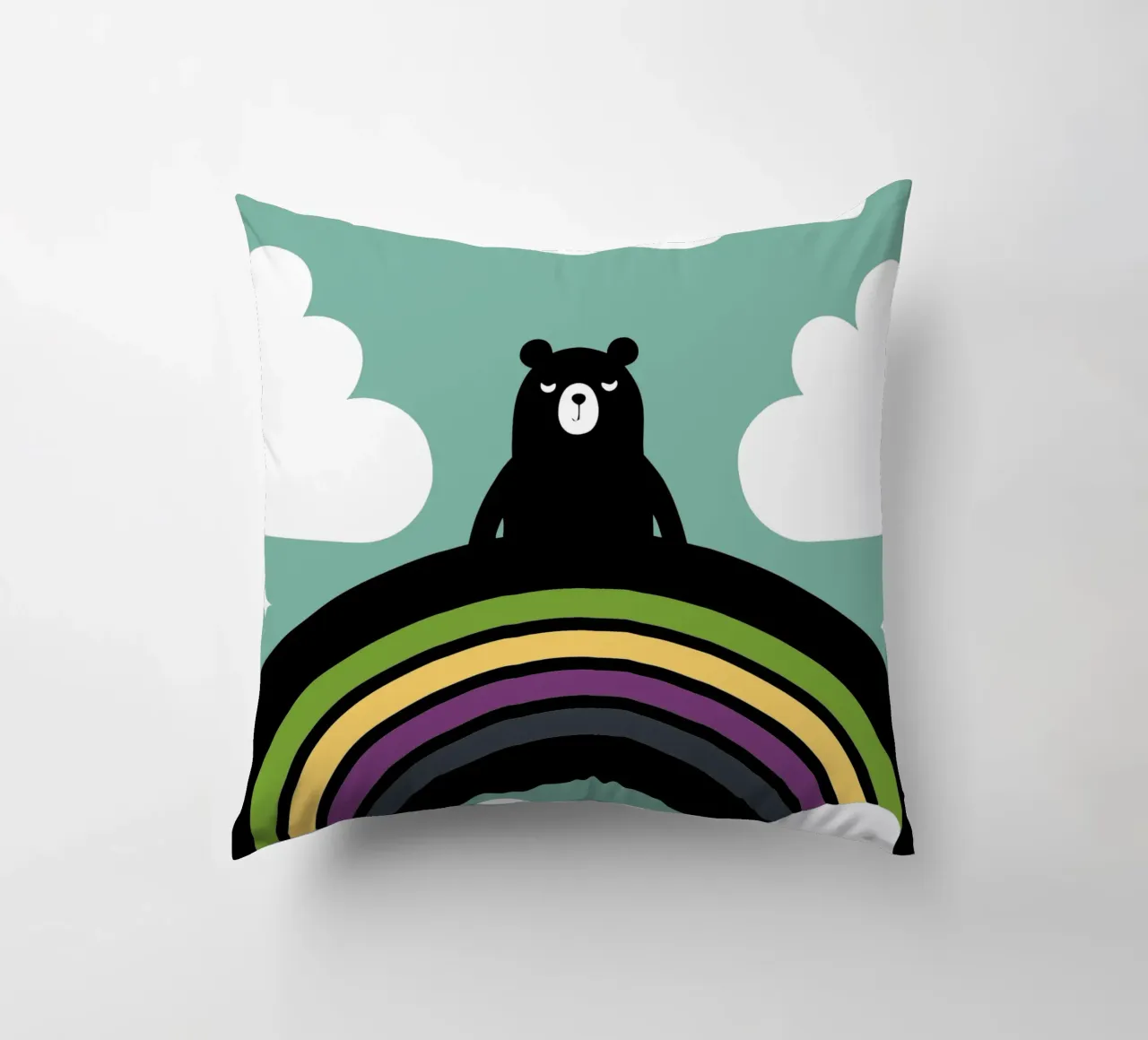 L'orso e l'arcobaleno cuscino da LOOK DIFFERENT