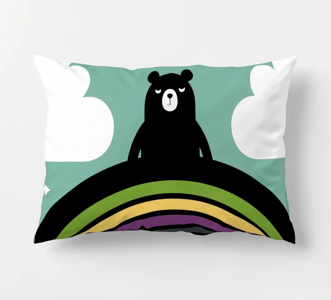 L'orso e l'arcobaleno cuscino da LOOK DIFFERENT