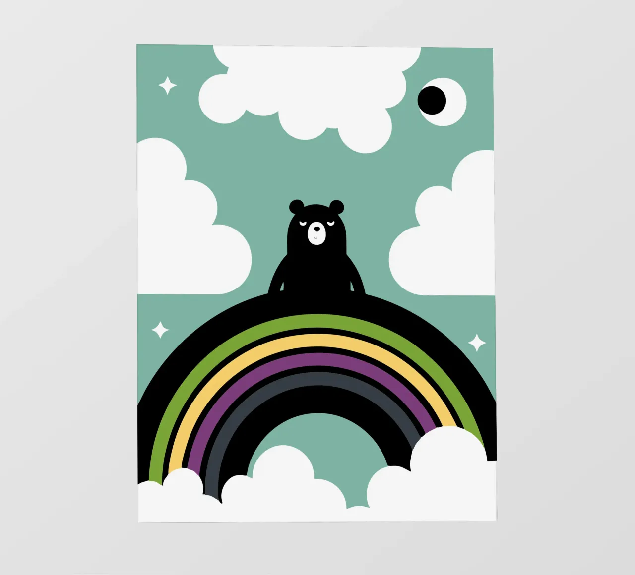 L'orso e l'arcobaleno pellicola backlit da LOOK DIFFERENT