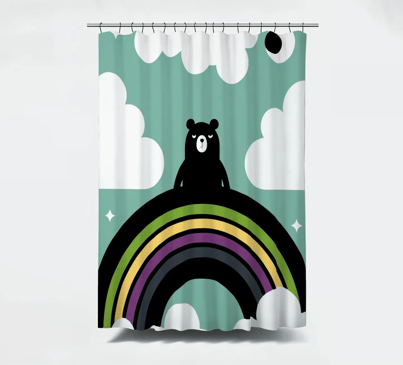 L'orso e l'arcobaleno tenda da doccia da LOOK DIFFERENT