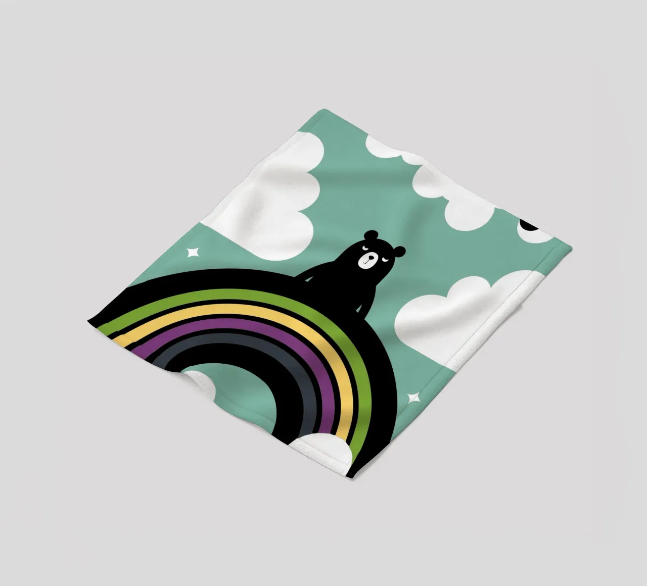 L'orso e l'arcobaleno coperta in pile da LOOK DIFFERENT