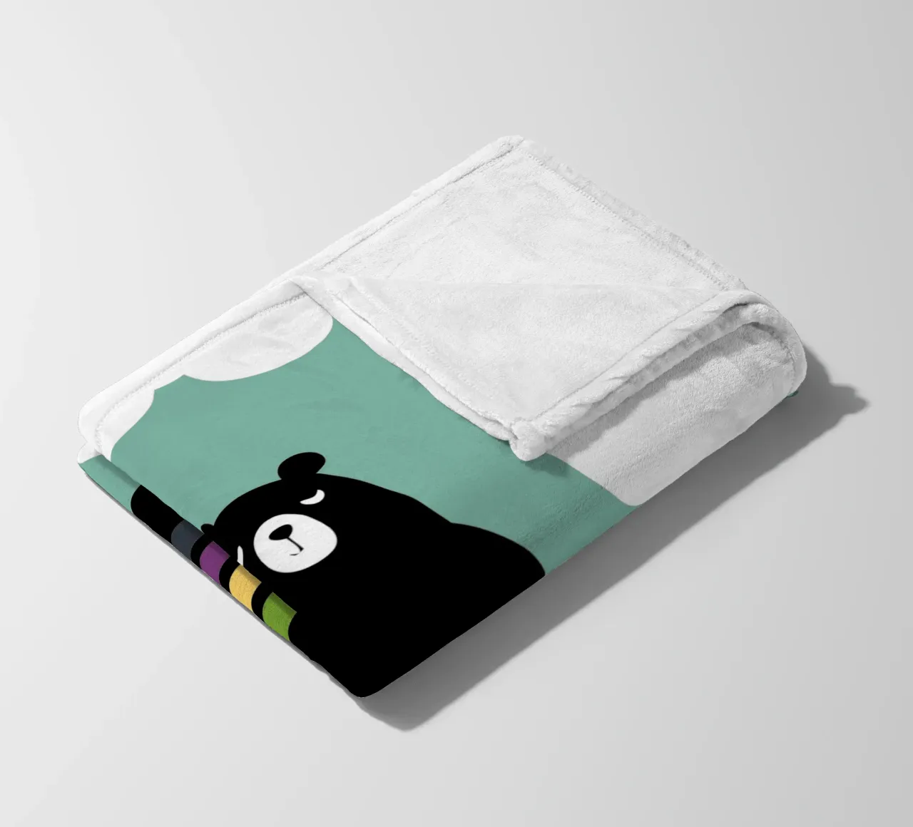 L'orso e l'arcobaleno coperta in pile da LOOK DIFFERENT