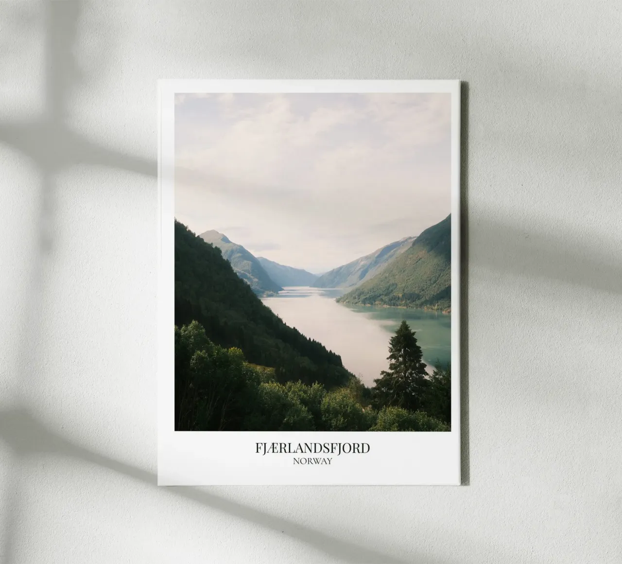 Fjaerlands Fjord: Norway canvas with Floater frame by FujiFrames