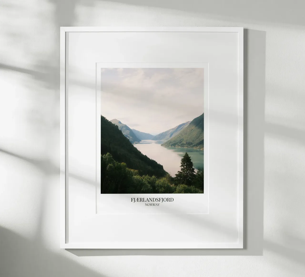 Fjaerlands Fjord: Norway poster da FujiFrames