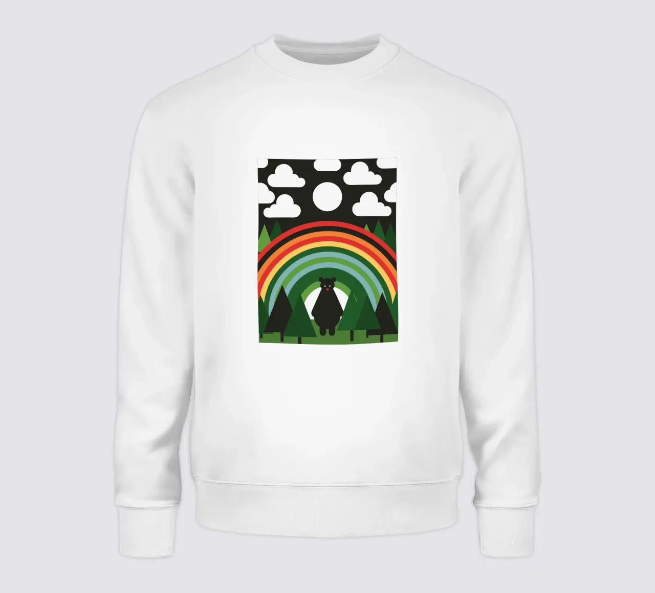 L'orso e l'arcobaleno felpa da LOOK DIFFERENT