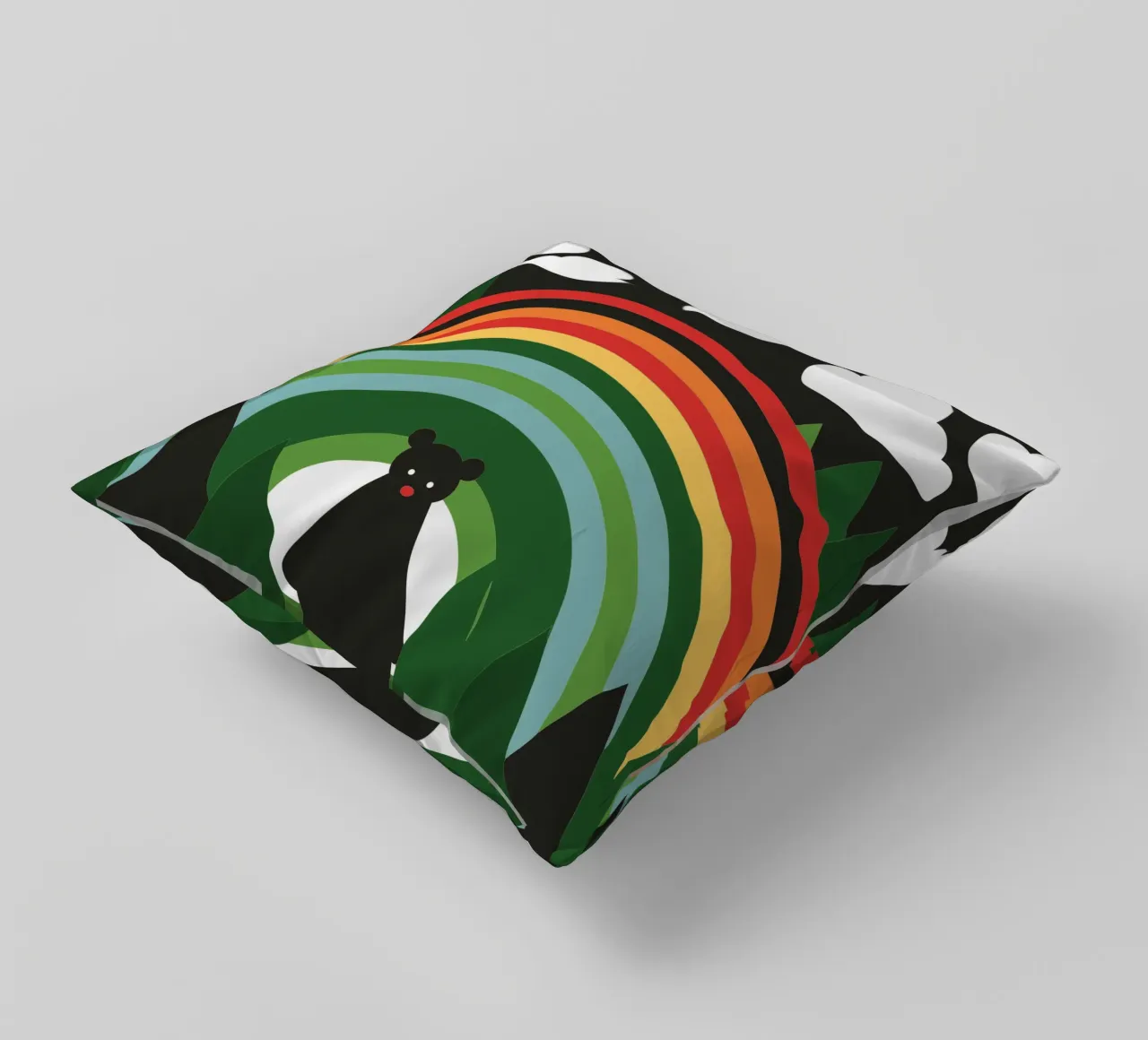 L'orso e l'arcobaleno cuscino da LOOK DIFFERENT