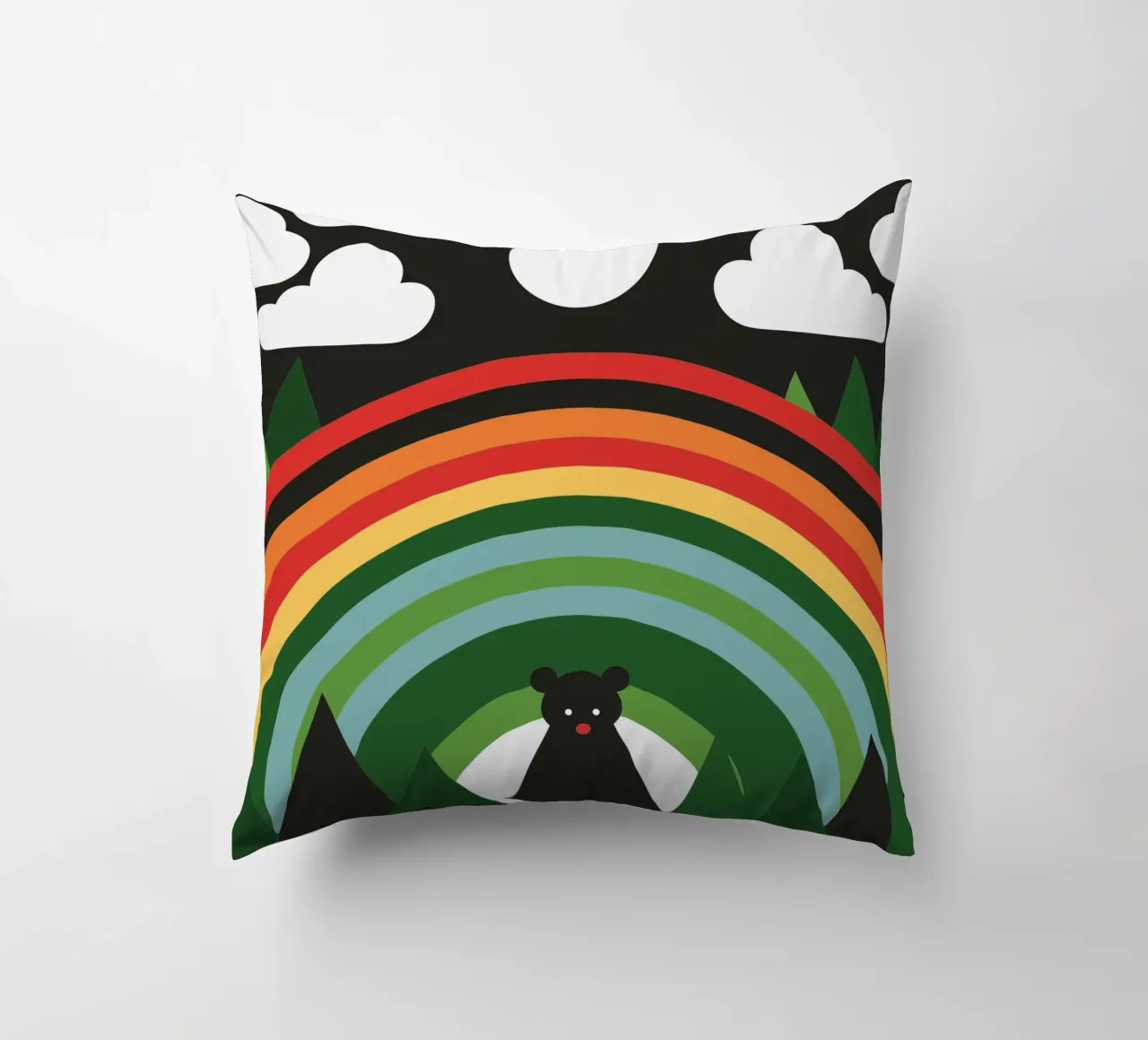 L'orso e l'arcobaleno cuscino da LOOK DIFFERENT