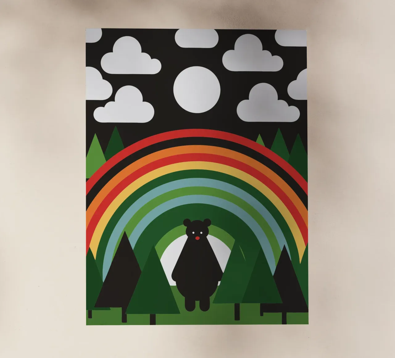 L'orso e l'arcobaleno pellicola backlit da LOOK DIFFERENT