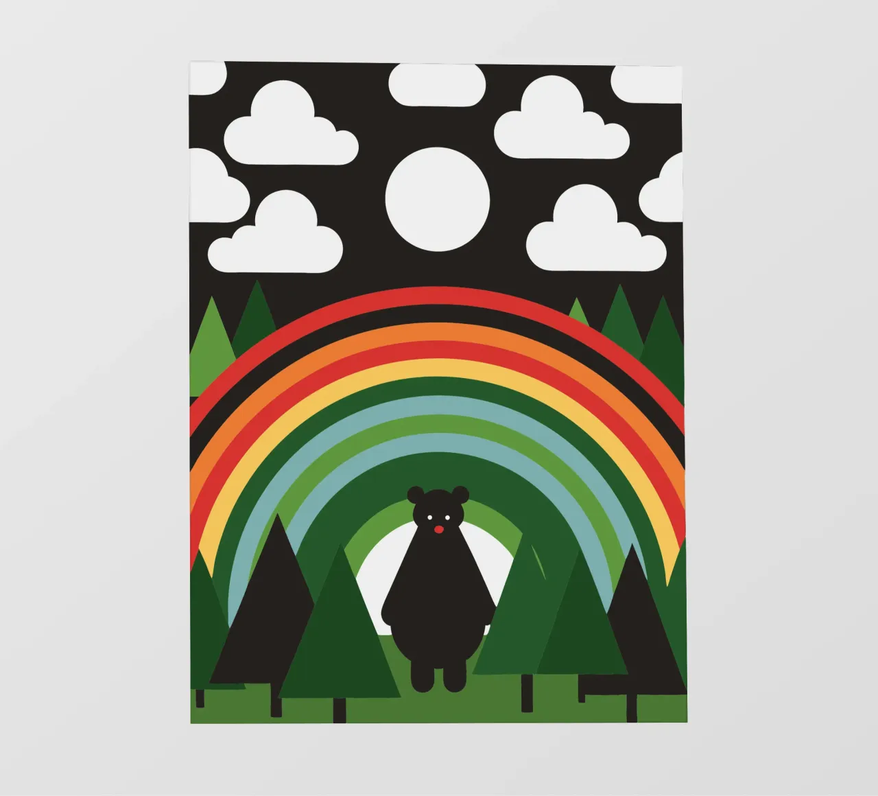 L'orso e l'arcobaleno pellicola backlit da LOOK DIFFERENT