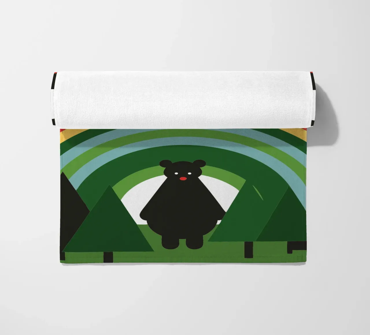 L'orso e l'arcobaleno telo mare da LOOK DIFFERENT