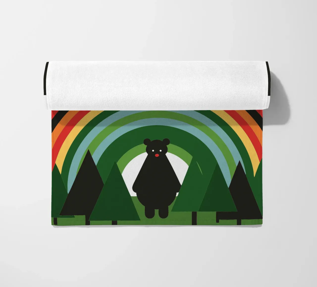 L'orso e l'arcobaleno telo mare da LOOK DIFFERENT