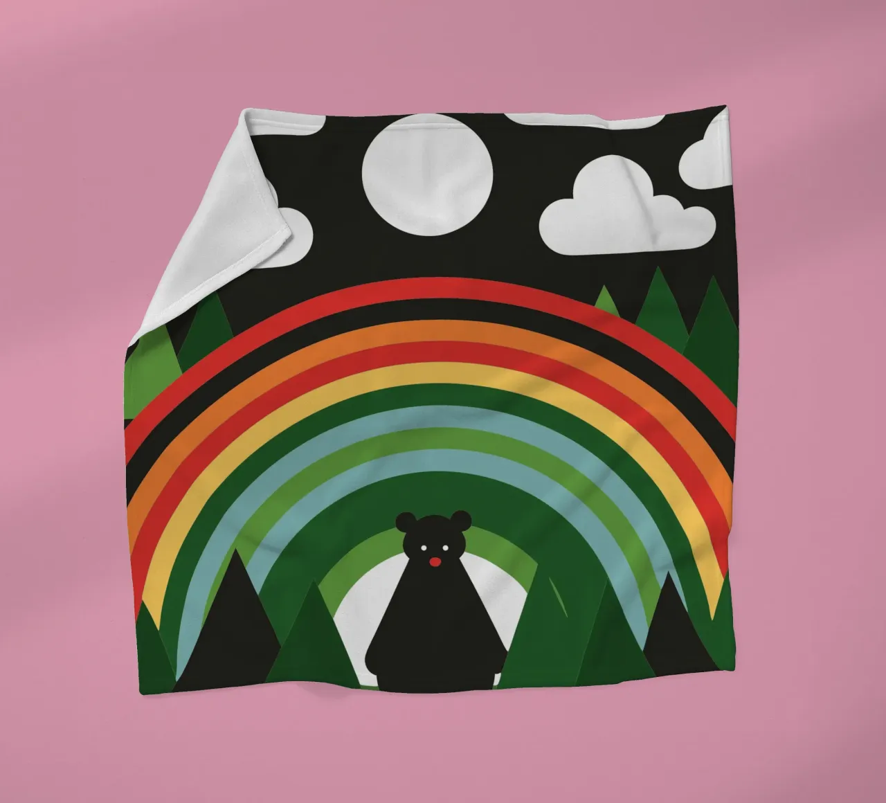 L'orso e l'arcobaleno coperta in pile da LOOK DIFFERENT