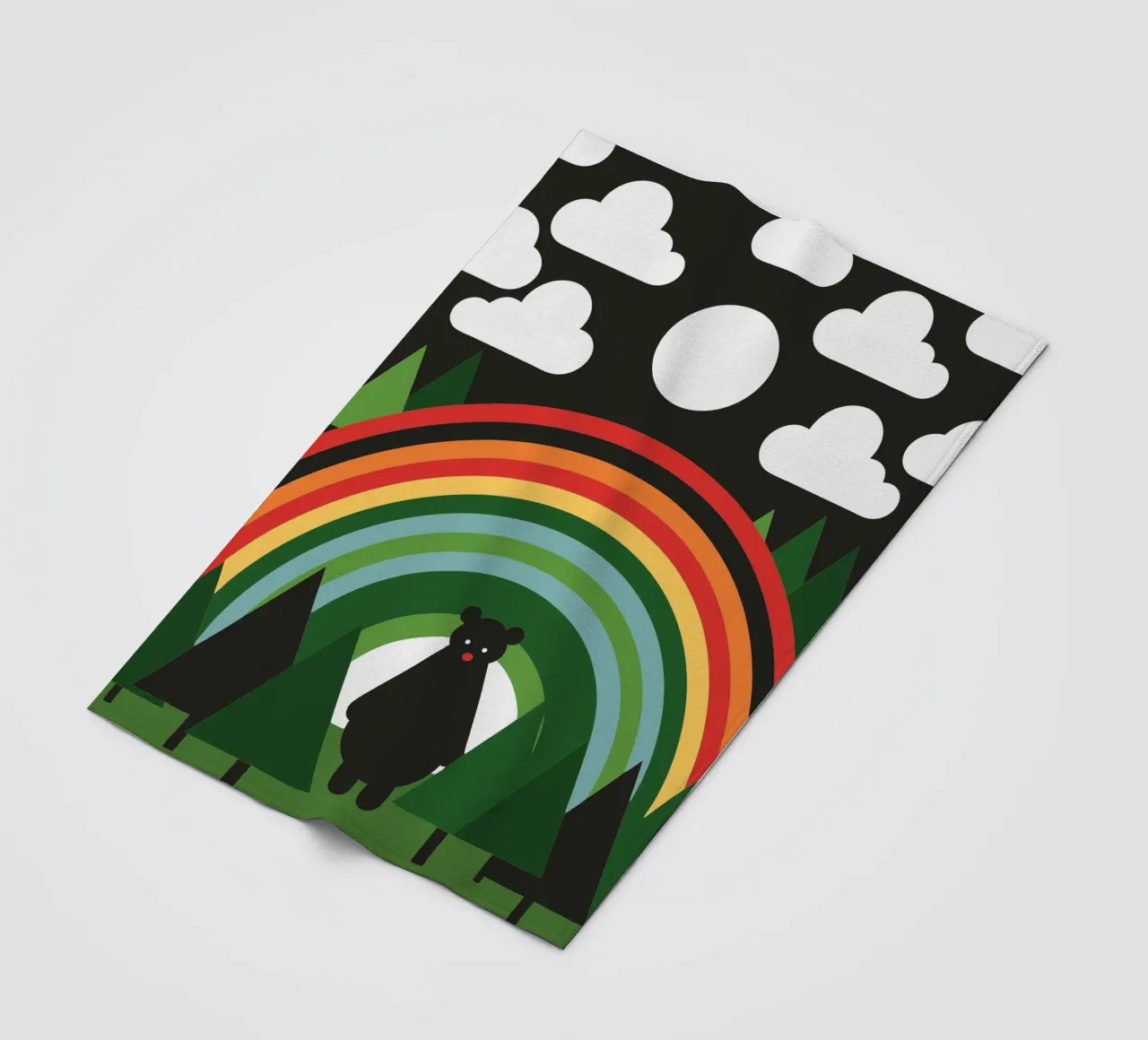 L'orso e l'arcobaleno coperta in pile da LOOK DIFFERENT