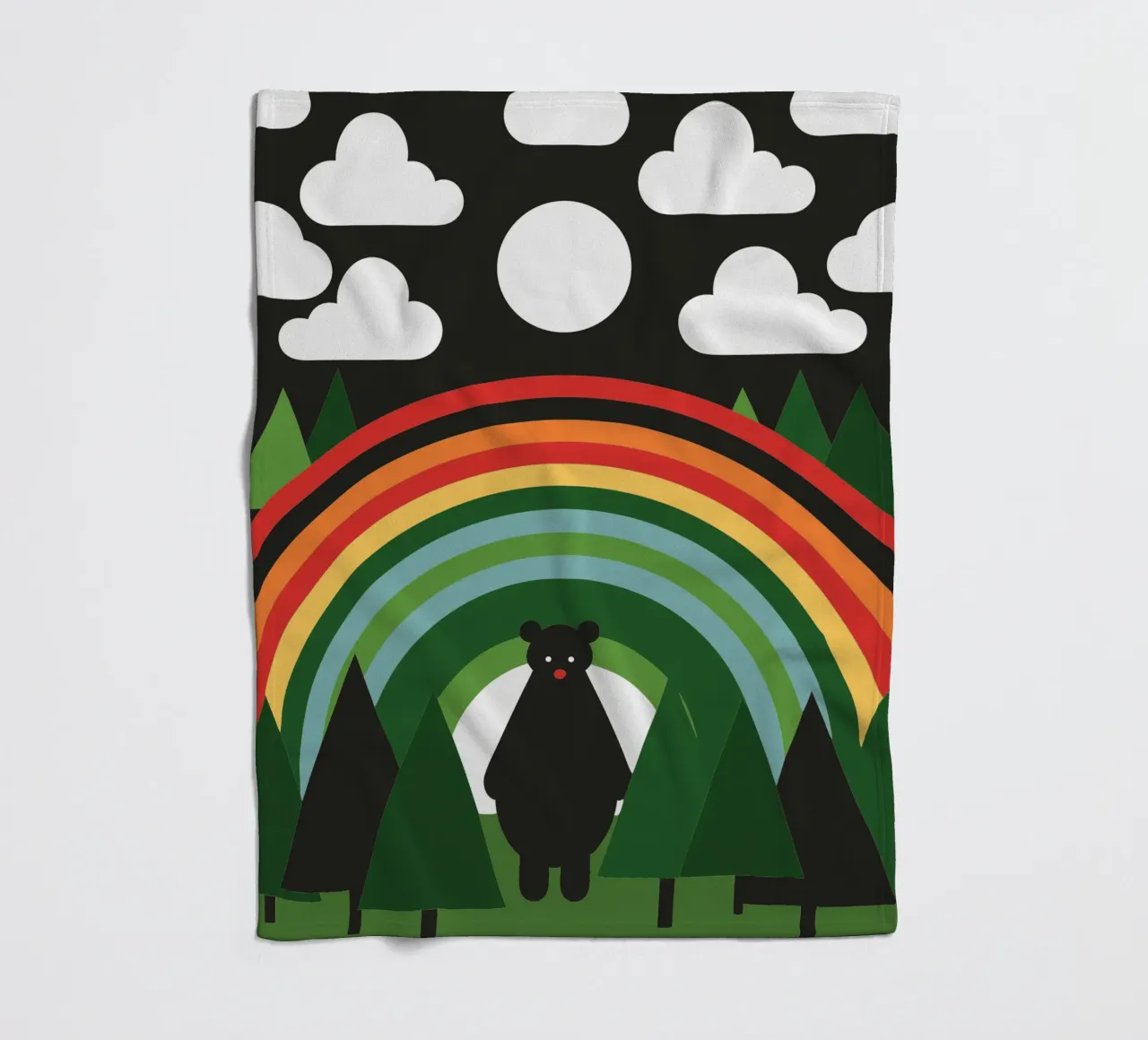 L'orso e l'arcobaleno coperta in pile da LOOK DIFFERENT