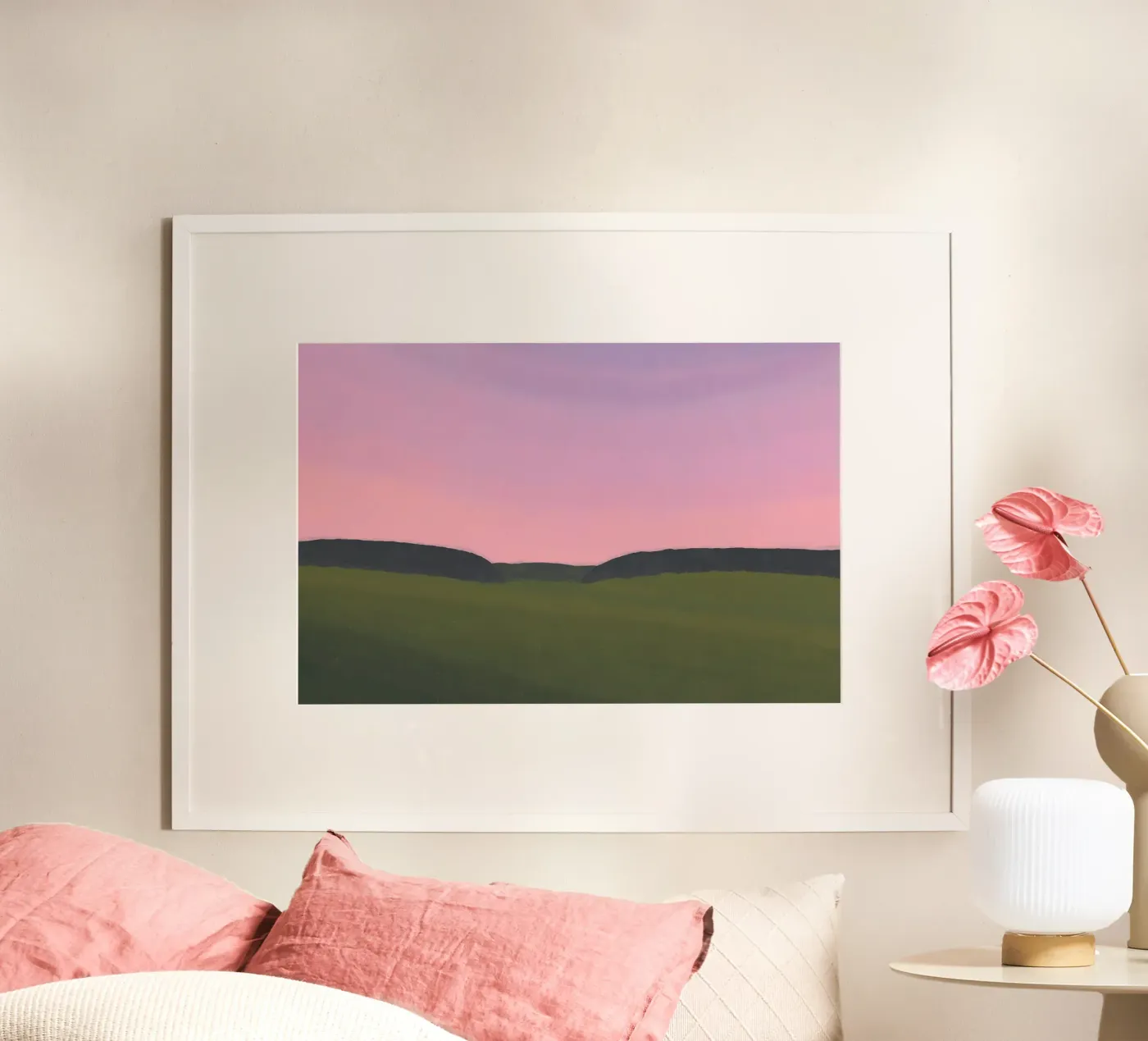 Purple Spring Sunset poster da Bytenar