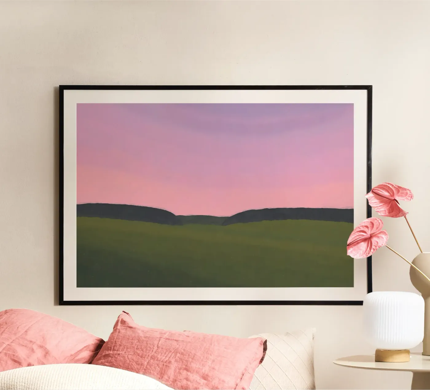 Purple Spring Sunset poster da Bytenar